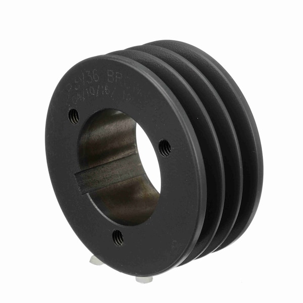 3 Groove Cast Iron Bushed Bore Multiple Sheave, 3P3V36